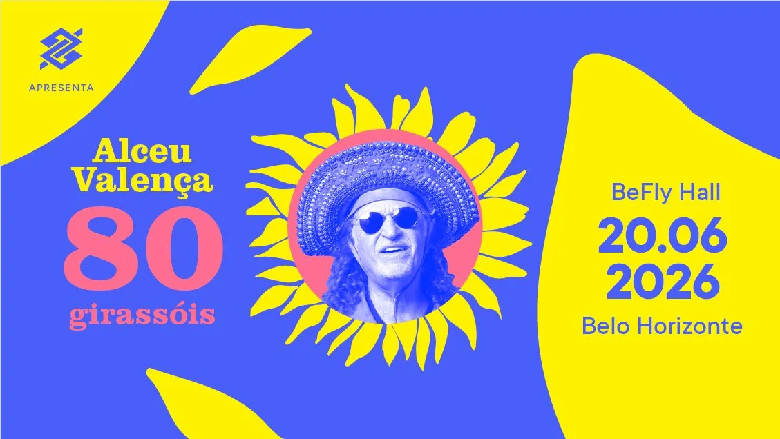 Alceu Valença leva turnê 80 Girassóis ao BeFly Hall em BH no dia 20 de junho