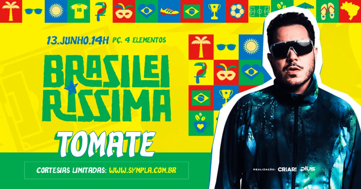 Brasileiríssima na Copa - Tomate: telão da Copa e música brasileira em Nova Lima