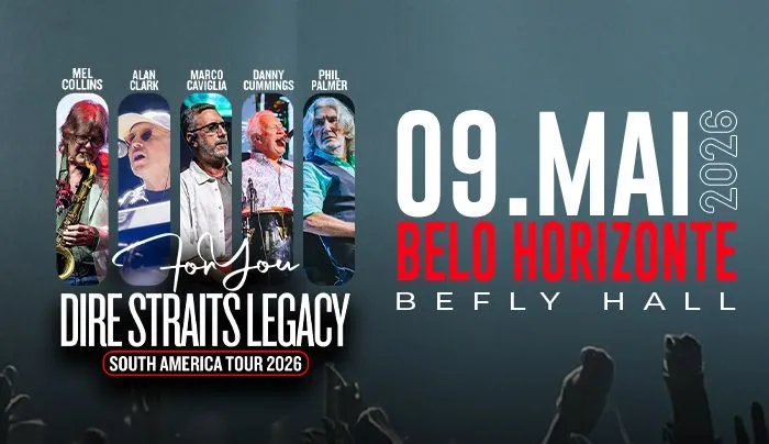 Dire Straits Legacy traz turnê sul-americana ao BeFly Hall de Belo Horizonte em 9 de maio de 2026