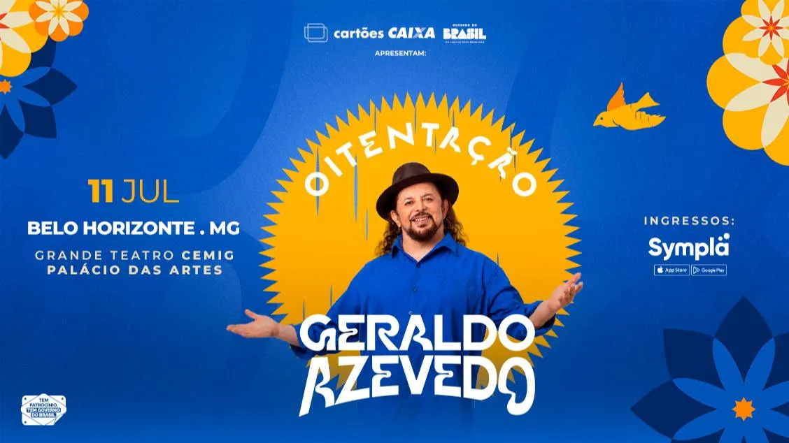 Geraldo Azevedo no Palácio das Artes em Belo Horizonte