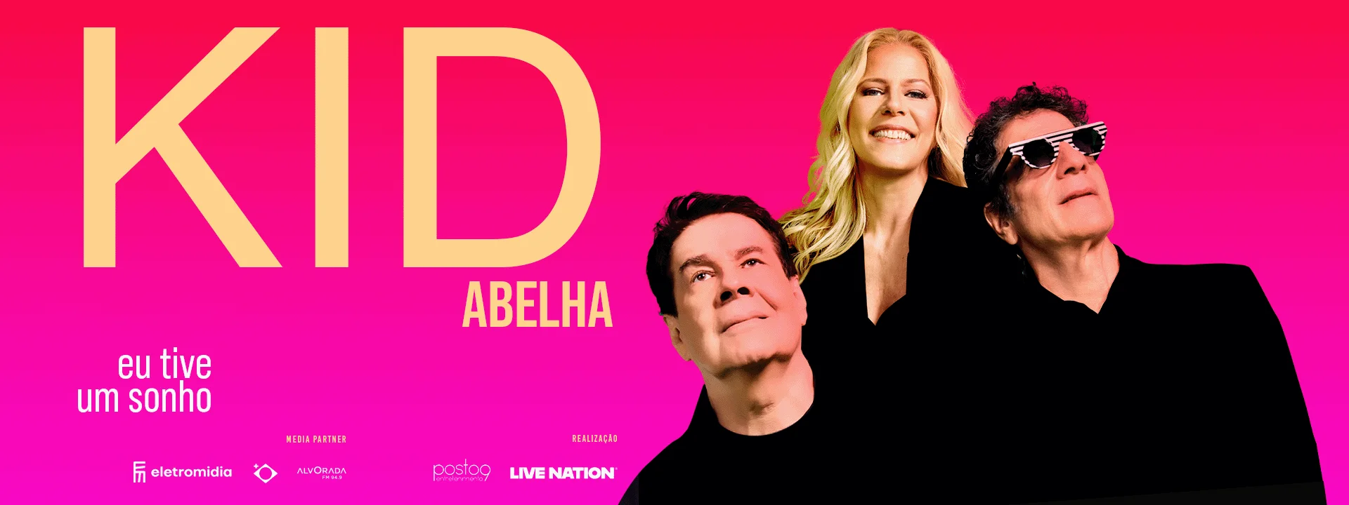 [Adiado pra 24/10] Kid Abelha em BH: turnê Eu Tive Um Sonho remarcada