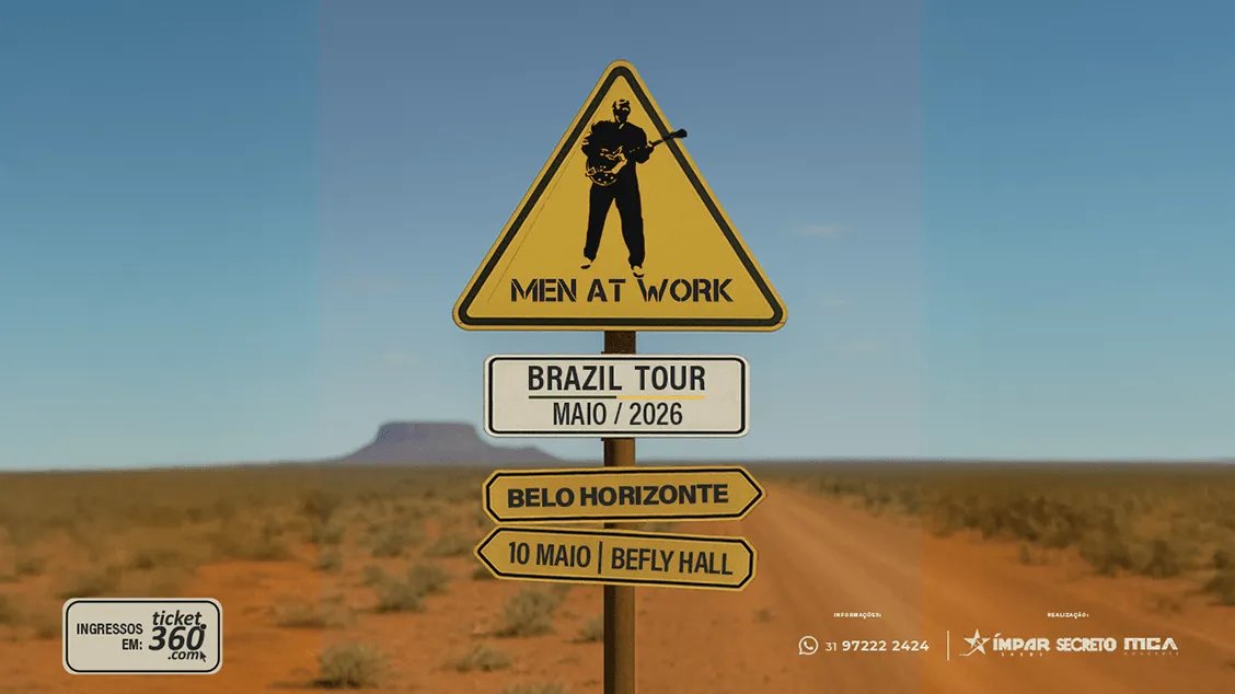 Men At Work traz hits do pop rock australiano ao BeFly Hall em maio