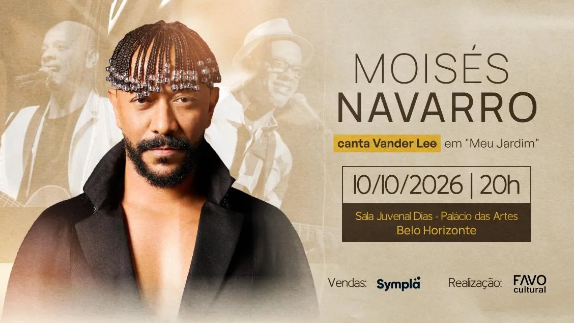Moisés Navarro homenageia Vander Lee no Palácio das Artes em outubro de 2026