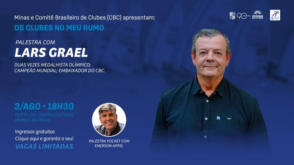 Palestra com Lars Grael em BH: navegação, liderança e superação no Centro Cultural Unimed-BH