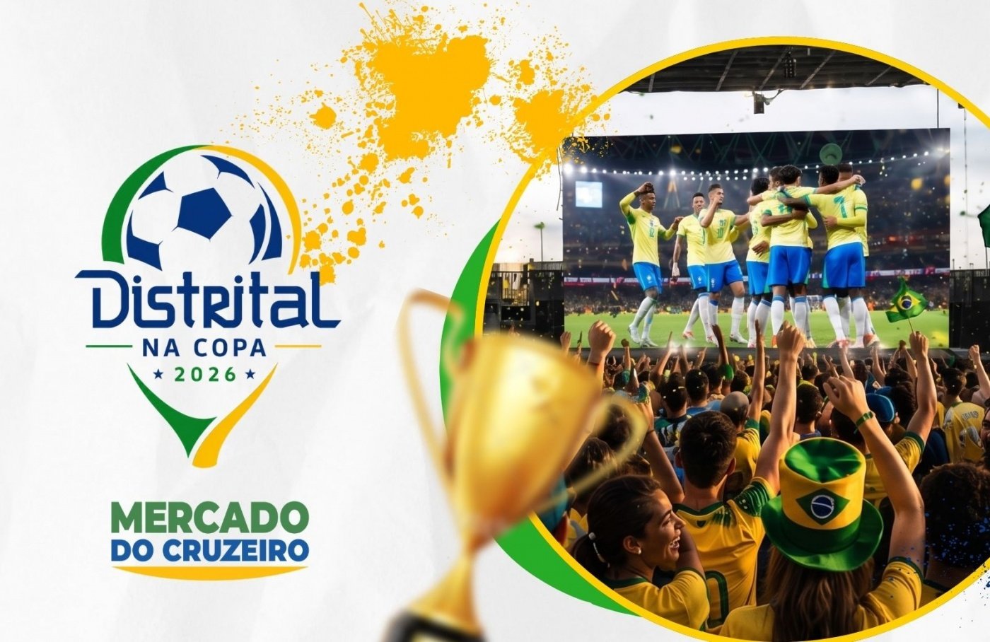 Distrital exibe jogos da Copa 2026 com telão e drinks no dia 13/06