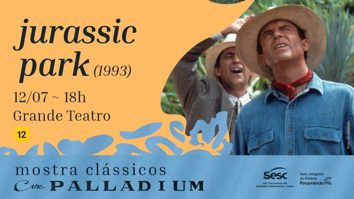 MOSTRA CLÁSSICOS CINE PALLADIUM - JURASSIC PARK- O PARQUE DOS DINOSSAUROS (1993)