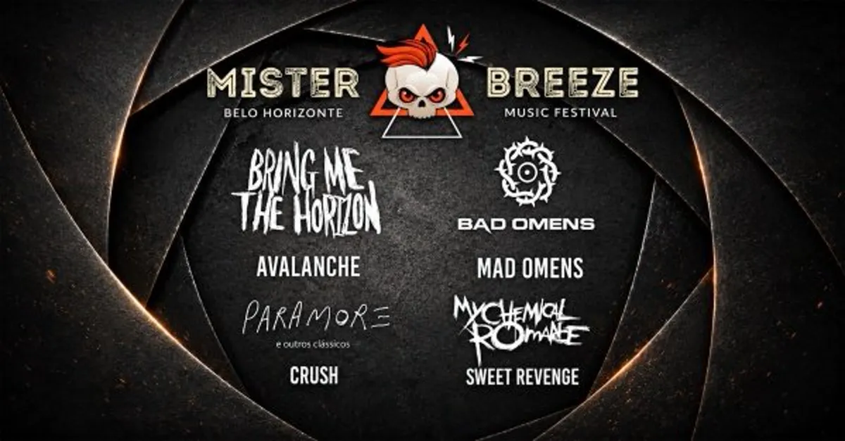 01/06 - Misterbreeze: Bring Me to Horizon, Bad Omens, My Chemical Romance, Paramore e mais!