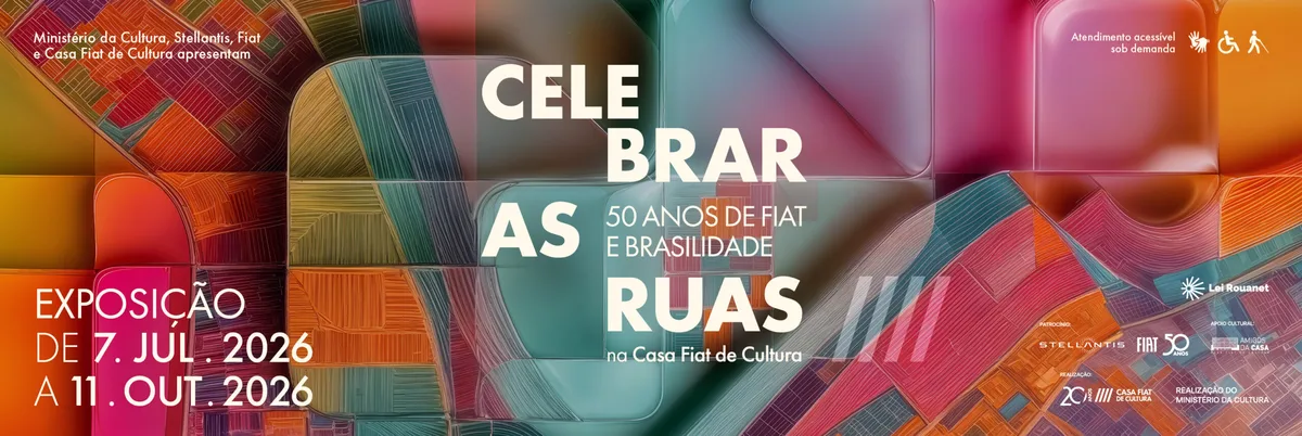 Visita Temática 12, 18 e 26/jul/26Visita temática “Celebrar as ruas: 50 anos de Fiat e brasilidade” | Brazilcore: signos da brasilidade na moda